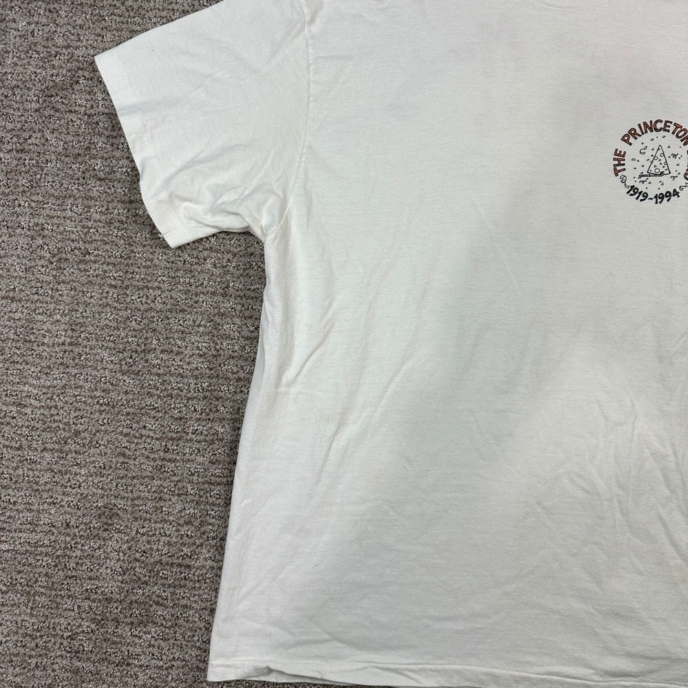 Vintage Hanes Beefy-T Princeton Band 75th Anniversary T-Shirt White Large USA - Picture 7 of 8